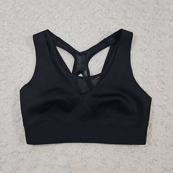 Athleta Small (based on measurements) Black Eclipse Reversible Mesh Sports Bra - Picture 1 of 4